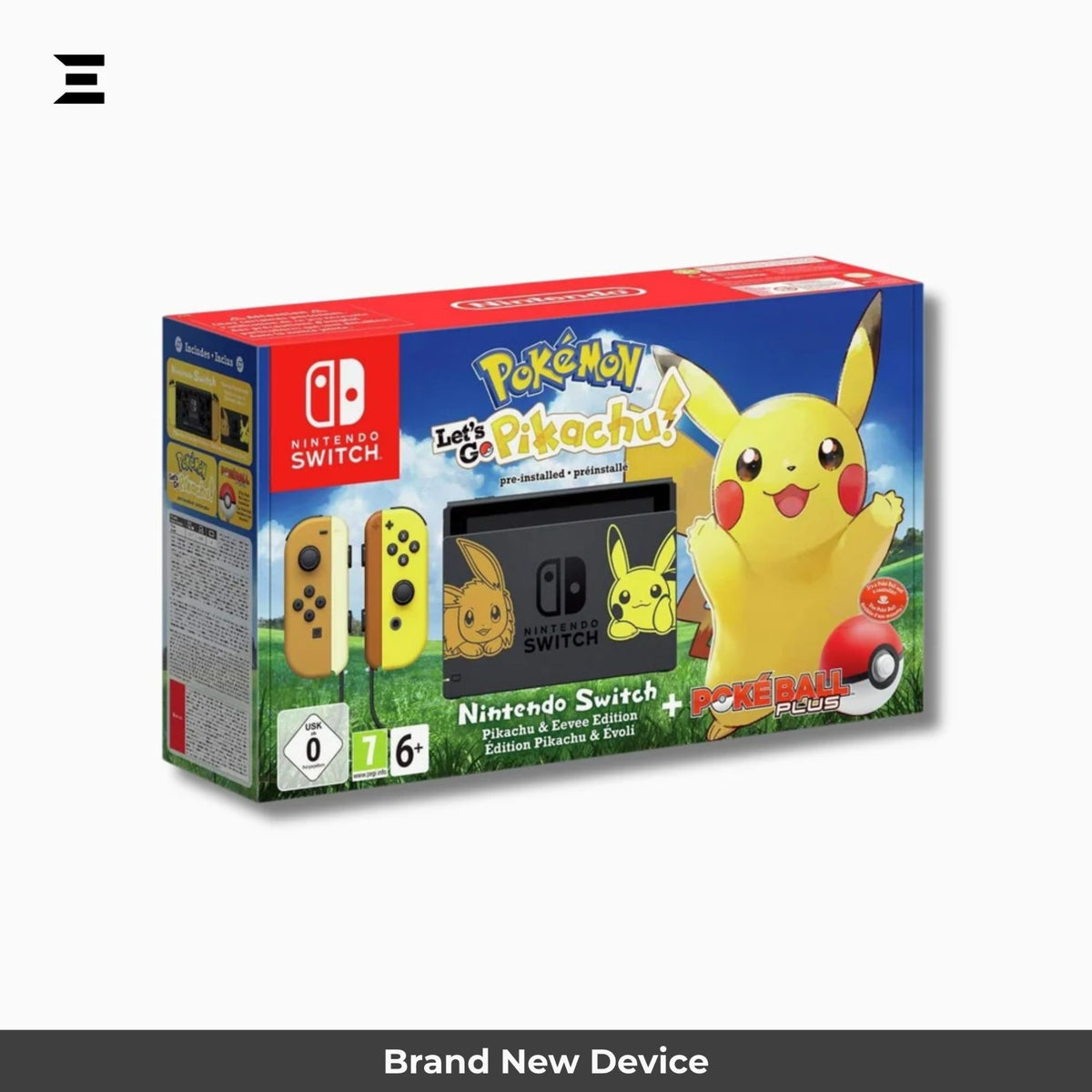 Nintendo Switch Pokémon Let’s Go Pikachu & Eevee Edition | Special Edition Console | Poké Ball Plus | Complete Box Set