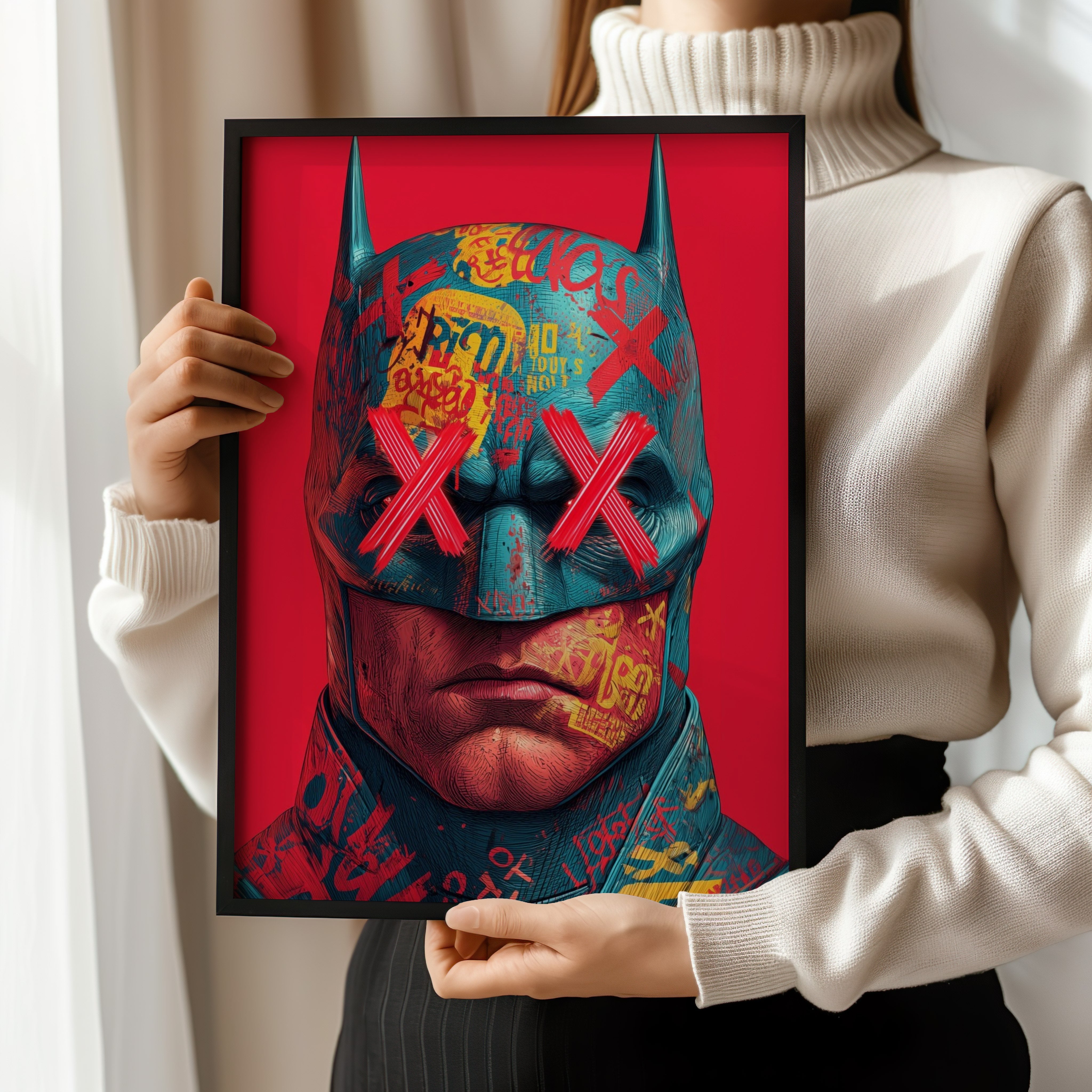 Muhammad Ali Graffiti Resin Wall Art – Limited Edition of 100 (18x24 Inches | Framed) IBRELIA