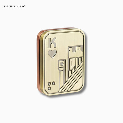 King & Skull Magnetic Metal Slider – Premium Fidget Toy (Gold & Copper Edition) IBRELIA