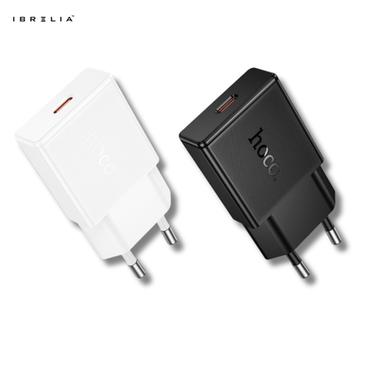 HOCO N72 Ultra-Thin GaN 20W Fast Charger (USB-C PD) | IBRELIA™