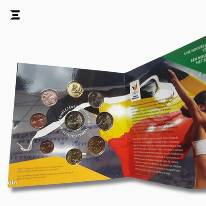 2016 Belgium 9 - Coin BU Set with €2 Rio Summer Olympic Games Commemorative Coin - IBRELIA