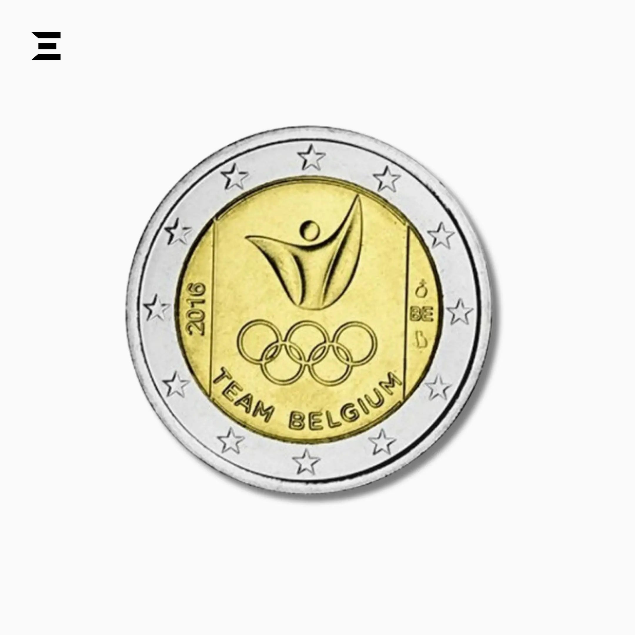 2016 Belgium 9 - Coin BU Set with €2 Rio Summer Olympic Games Commemorative Coin - IBRELIA