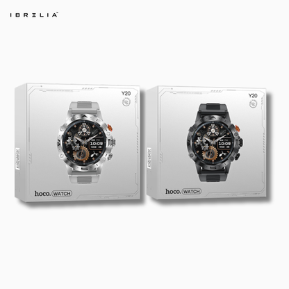 HOCO Y20 Smart Sports Watch (Calling Version) | 1.53” HD Round Display | 5–10 Day Battery | IBRELIA™