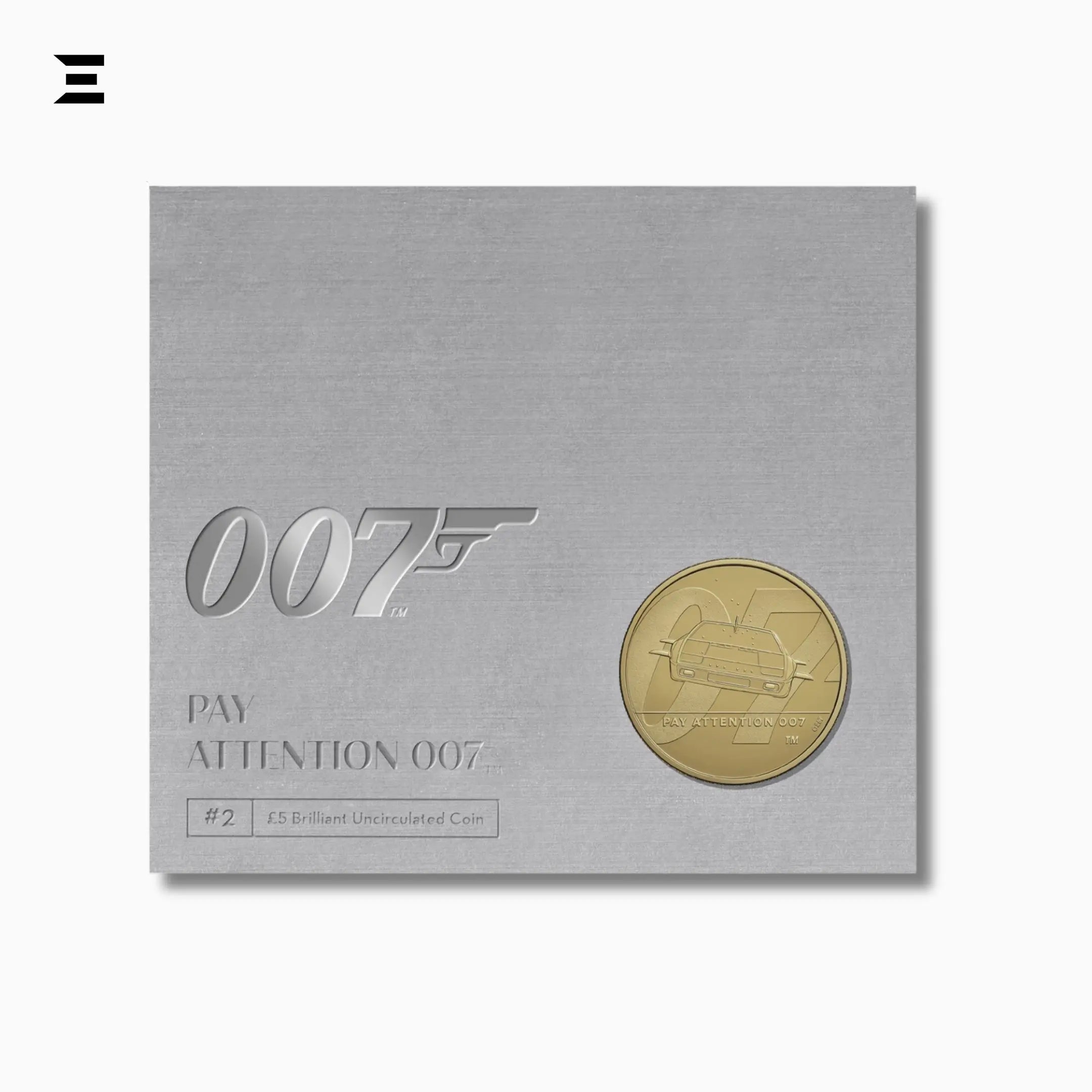 2020 Royal Mint £5 Brilliant Uncirculated Collectable Coin – James Bond 007 2 "Pay Attention 007" - IBRELIA