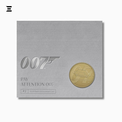 2020 Royal Mint £5 Brilliant Uncirculated Collectable Coin – James Bond 007 2 "Pay Attention 007" - IBRELIA