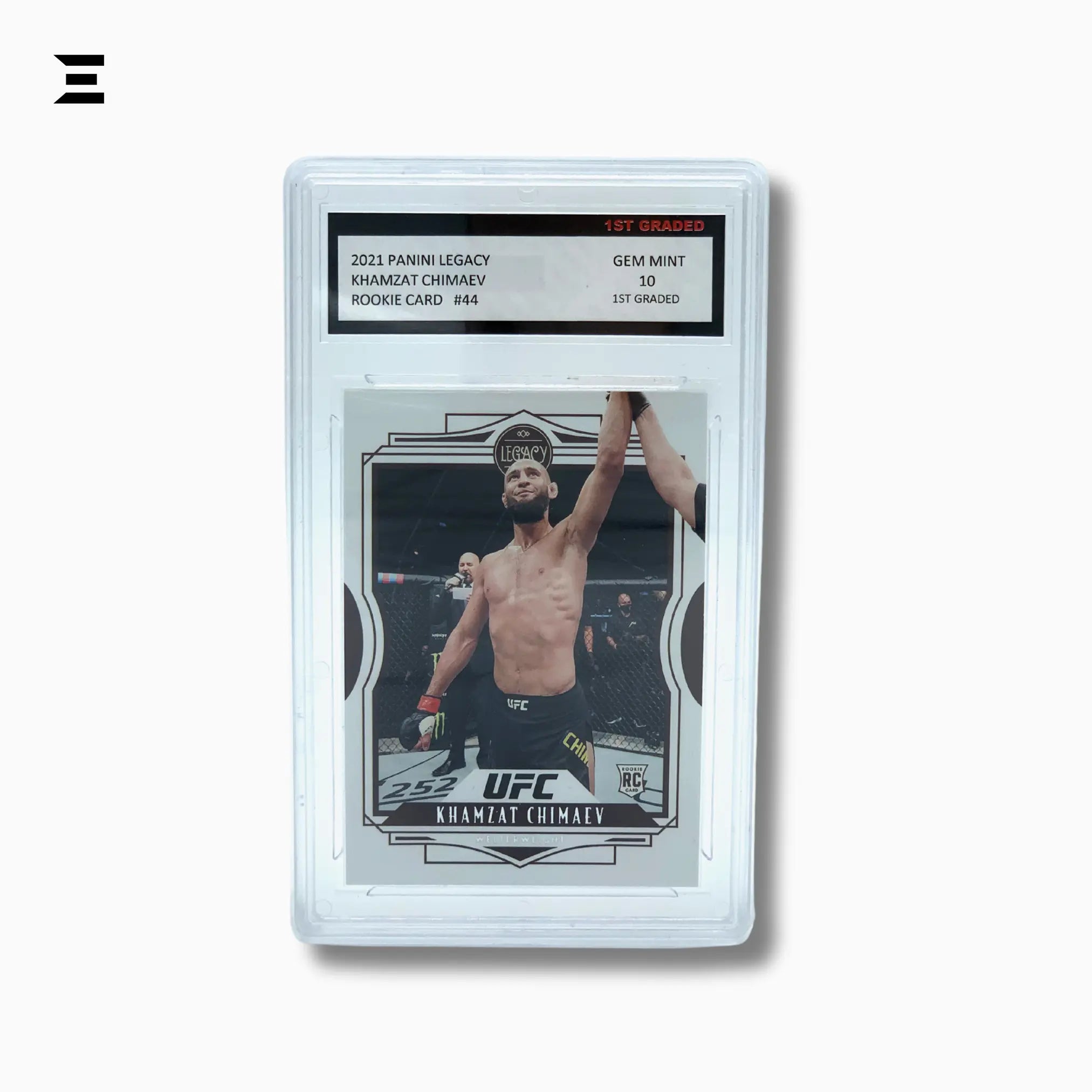 2021 Panini Legacy UFC #44 Khamzat Chimaev Rookie Card – 1st Graded GEM MINT 10 IBRELIA