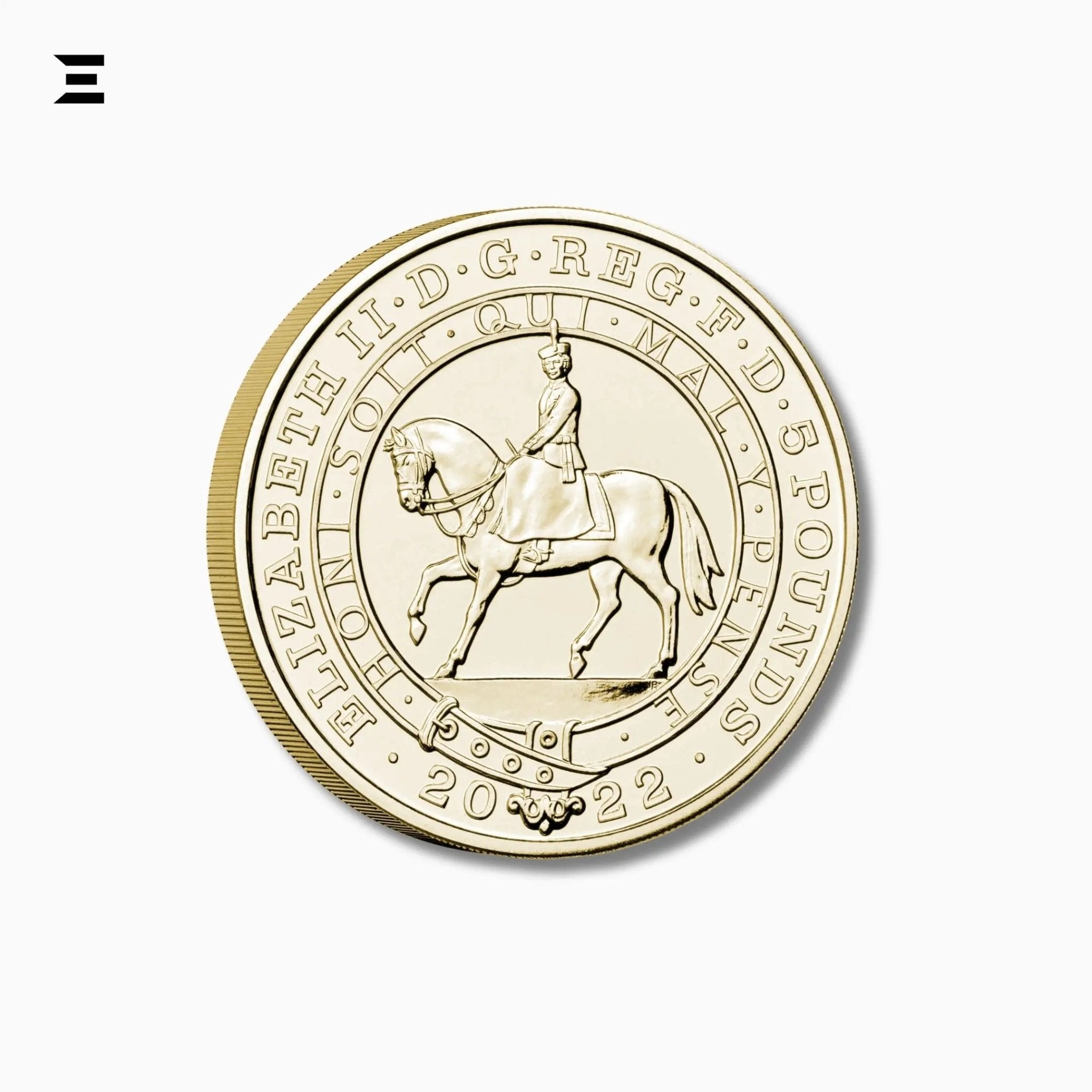 2022 Royal Mint £5 Brilliant Uncirculated Coin – The Queen’s Platinum Jubilee 70 Years - IBRELIA
