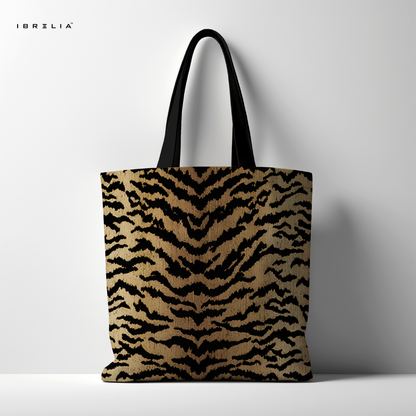 IBRELIA™ Classic Tiger Print Tote Bag – Bold Animal Pattern IBRELIA