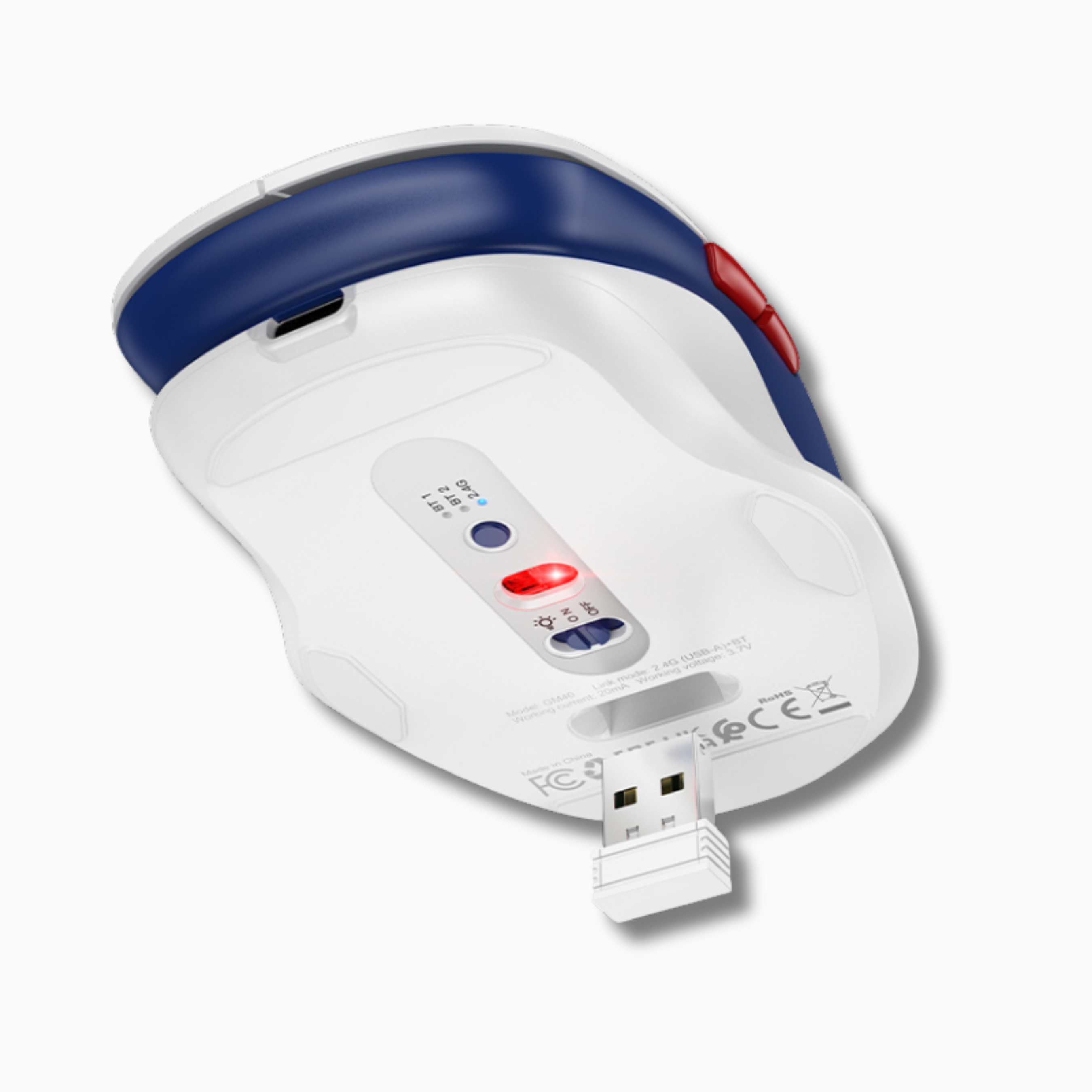 HOCO GM40 Dual-Mode Wireless Mouse (Bluetooth + 2.4G) | IBRELIA™