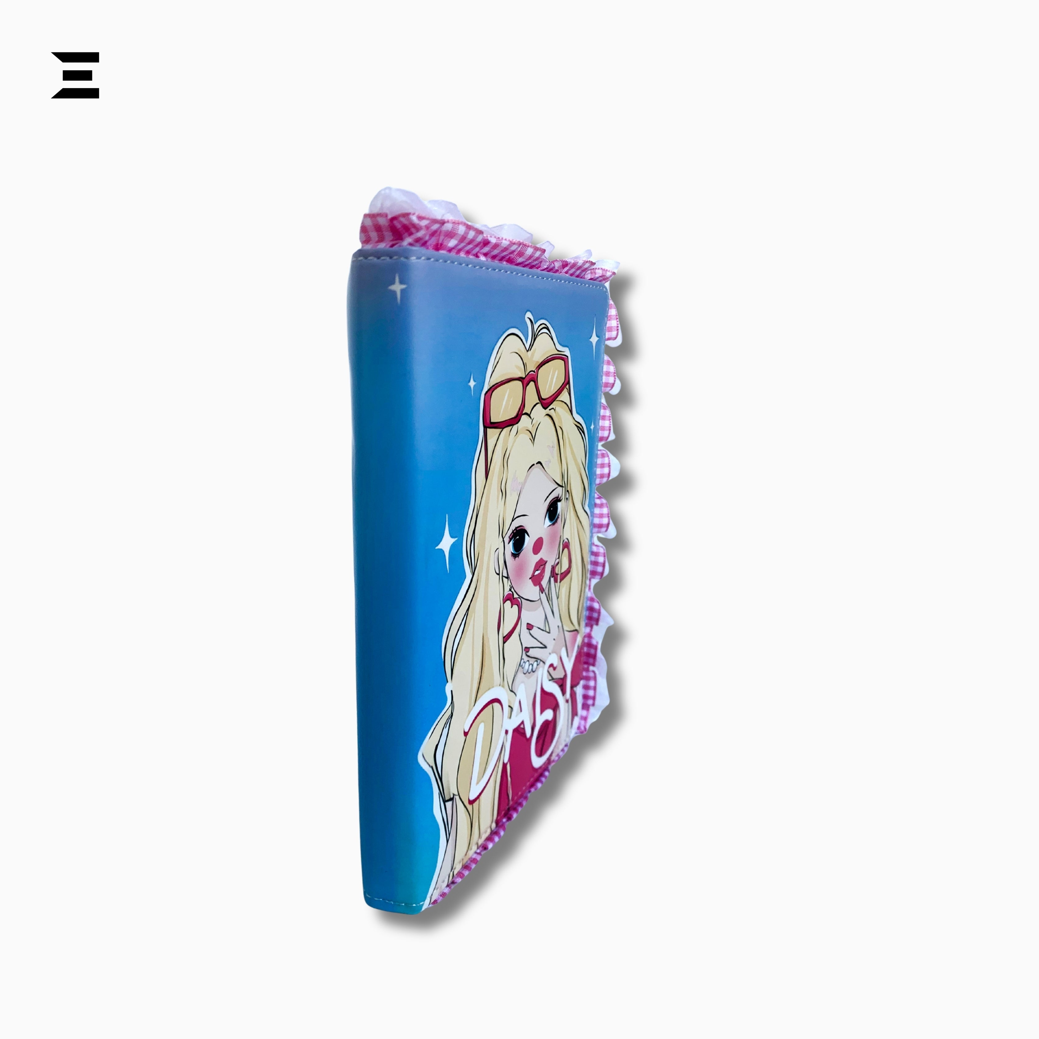 Cute Fashion Girl Diary Notebook A5 - Size  | Kawaii Cartoon Journal with Strap | IBRELIA™ IBRELIA