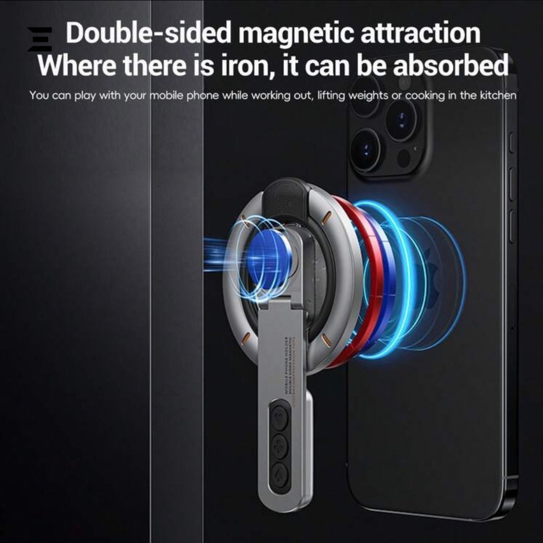 Magnetic Ring Phone Holder – 360° Rotating Stand & Grip IBRELIA