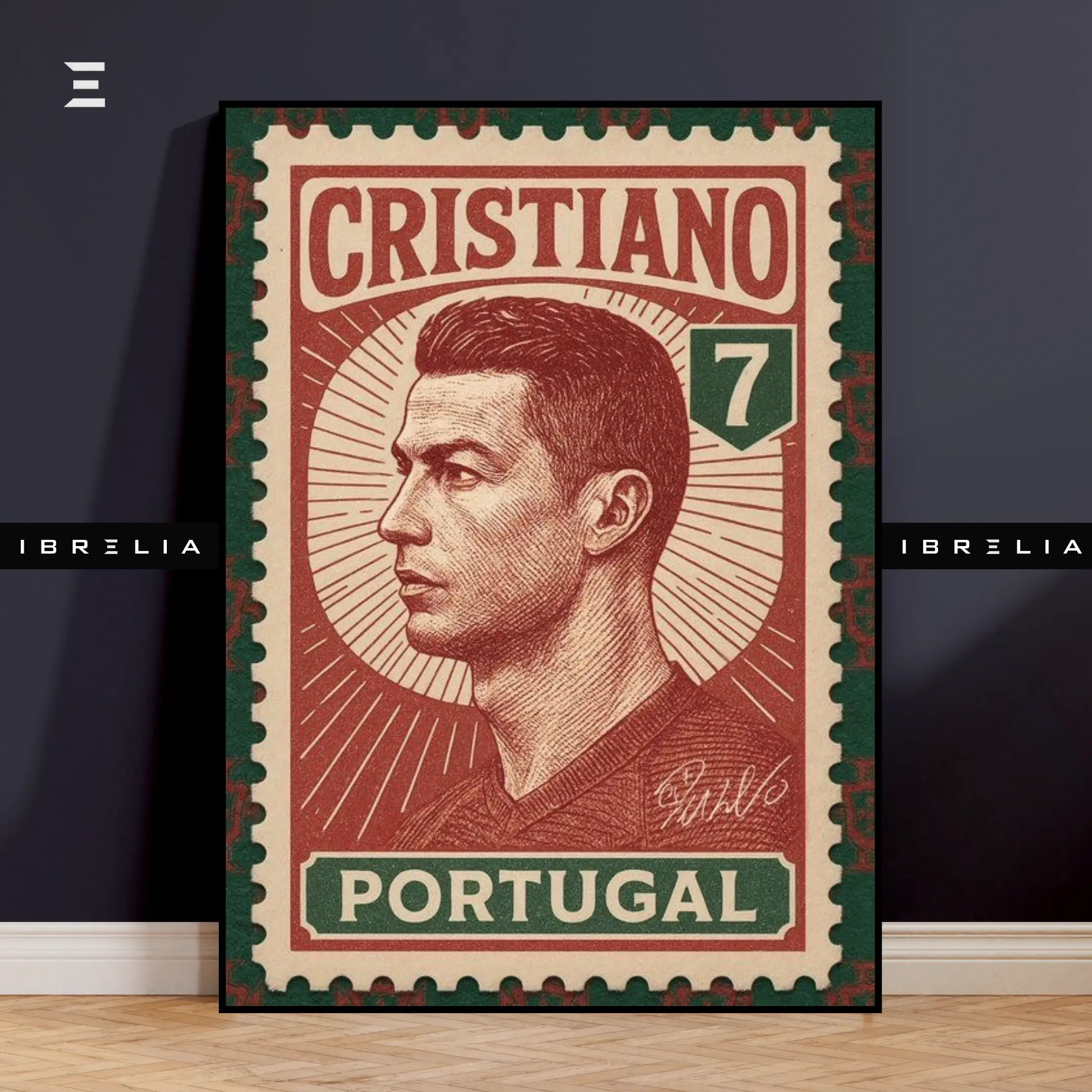 Cristiano Ronaldo Resin Wall Art – “Portugal Stamp” Edition | IBRELIA IBRELIA