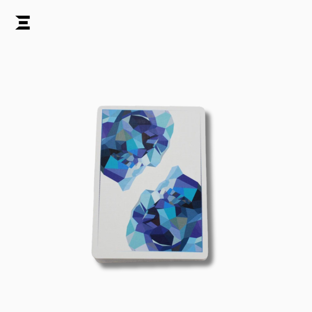 Memento Mori Blue Playing Cards – Poker Size Limited Edition Deck by USPCC IBRELIA