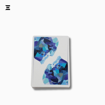 Memento Mori Blue Playing Cards – Poker Size Limited Edition Deck by USPCC IBRELIA