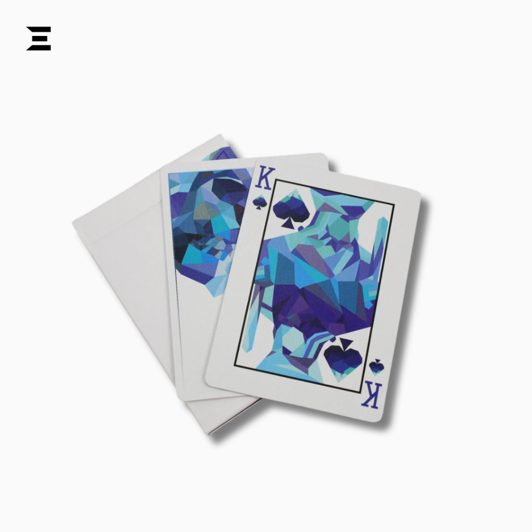 Memento Mori Blue Playing Cards – Poker Size Limited Edition Deck by USPCC IBRELIA