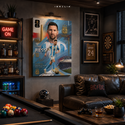Lionel Messi Argentina FIFA World Cup 2026 Wrapped Frame Wall Art | IBRELIA™