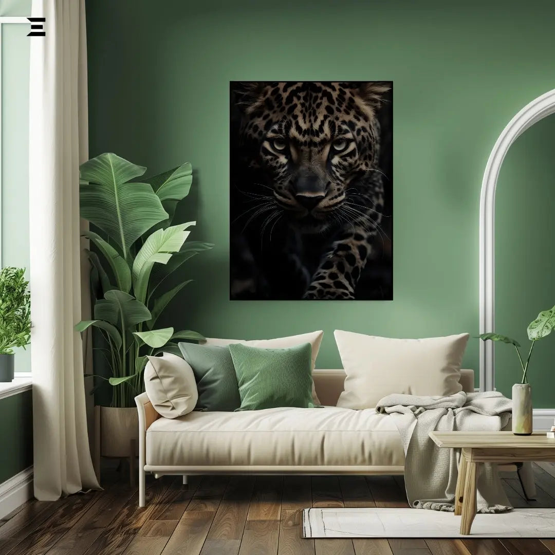 Premium Resin Coated Wall Art – Leopard Portrait Collectible | IBRELIA Pakistan IBRELIA
