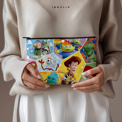 Toy Story Friends Makeup & Pencil Pouch – Pixar Cartoon Organizer – IBRELIA™