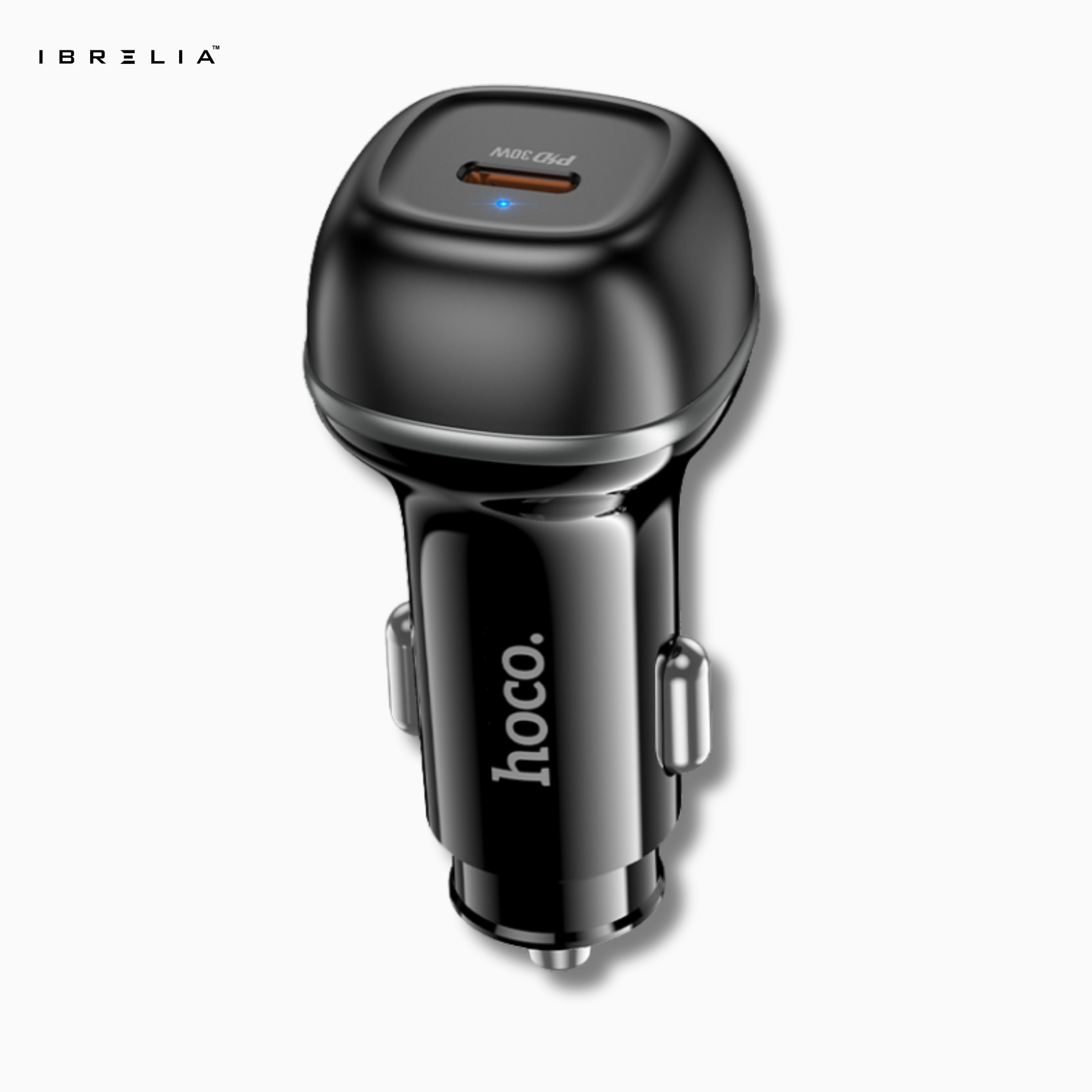HOCO Z58 Rank Single Port PD30W Car Charger – Ultra-Fast USB-C 30W Output | IBRELIA™