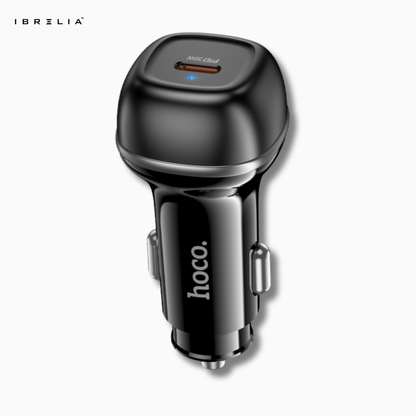 HOCO Z58 Rank Single Port PD30W Car Charger – Ultra-Fast USB-C 30W Output | IBRELIA™