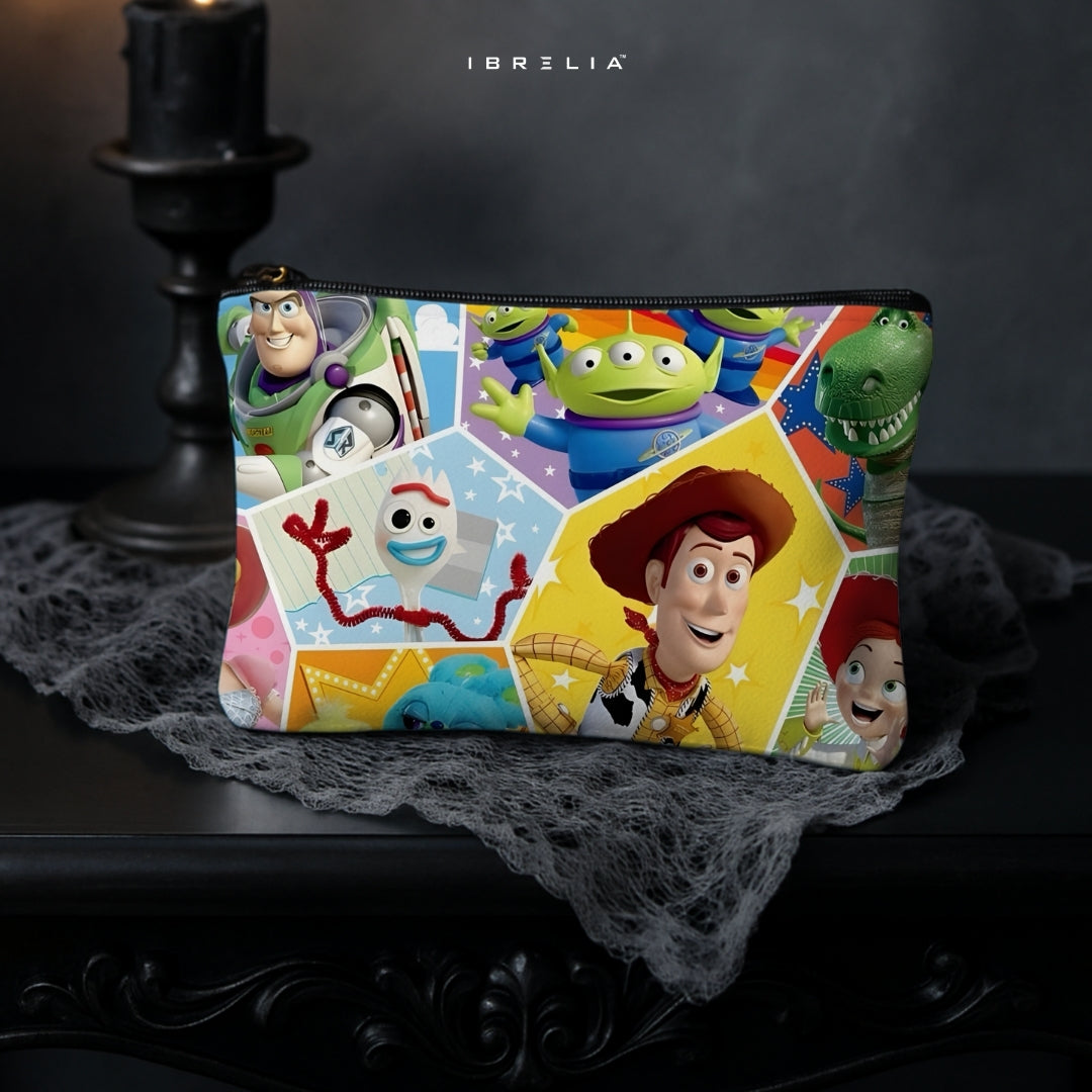 Toy Story Friends Makeup & Pencil Pouch – Pixar Cartoon Organizer – IBRELIA™