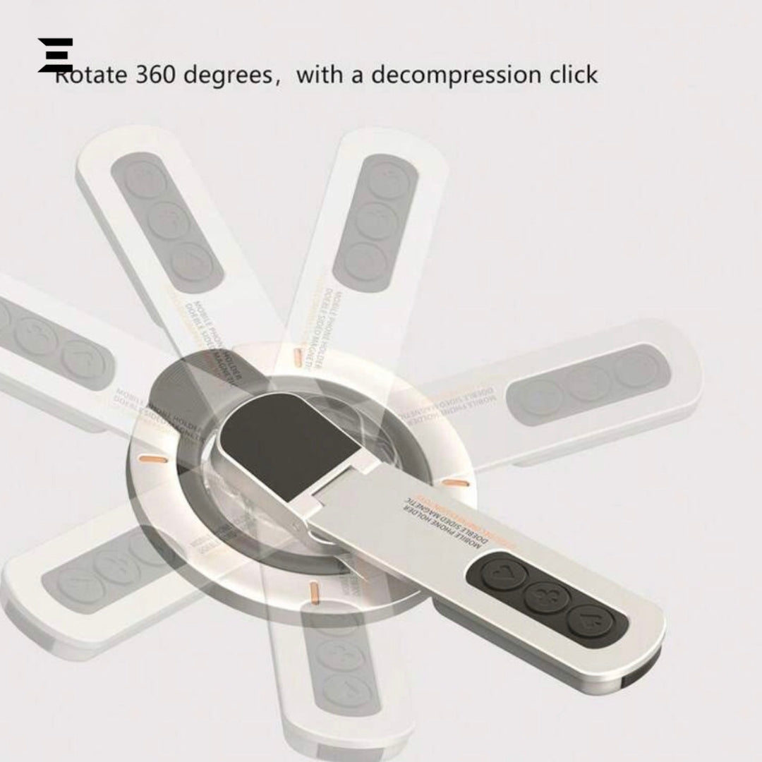 Magnetic Ring Phone Holder – 360° Rotating Stand & Grip IBRELIA