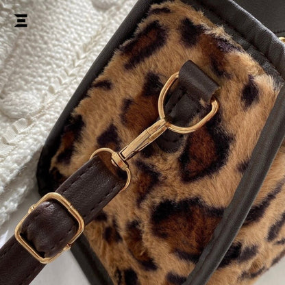 Leopard Faux Fur Tote Bag | Premium Shoulder & Crossbody Bag for Women - IBRELIA™ - IBRELIA