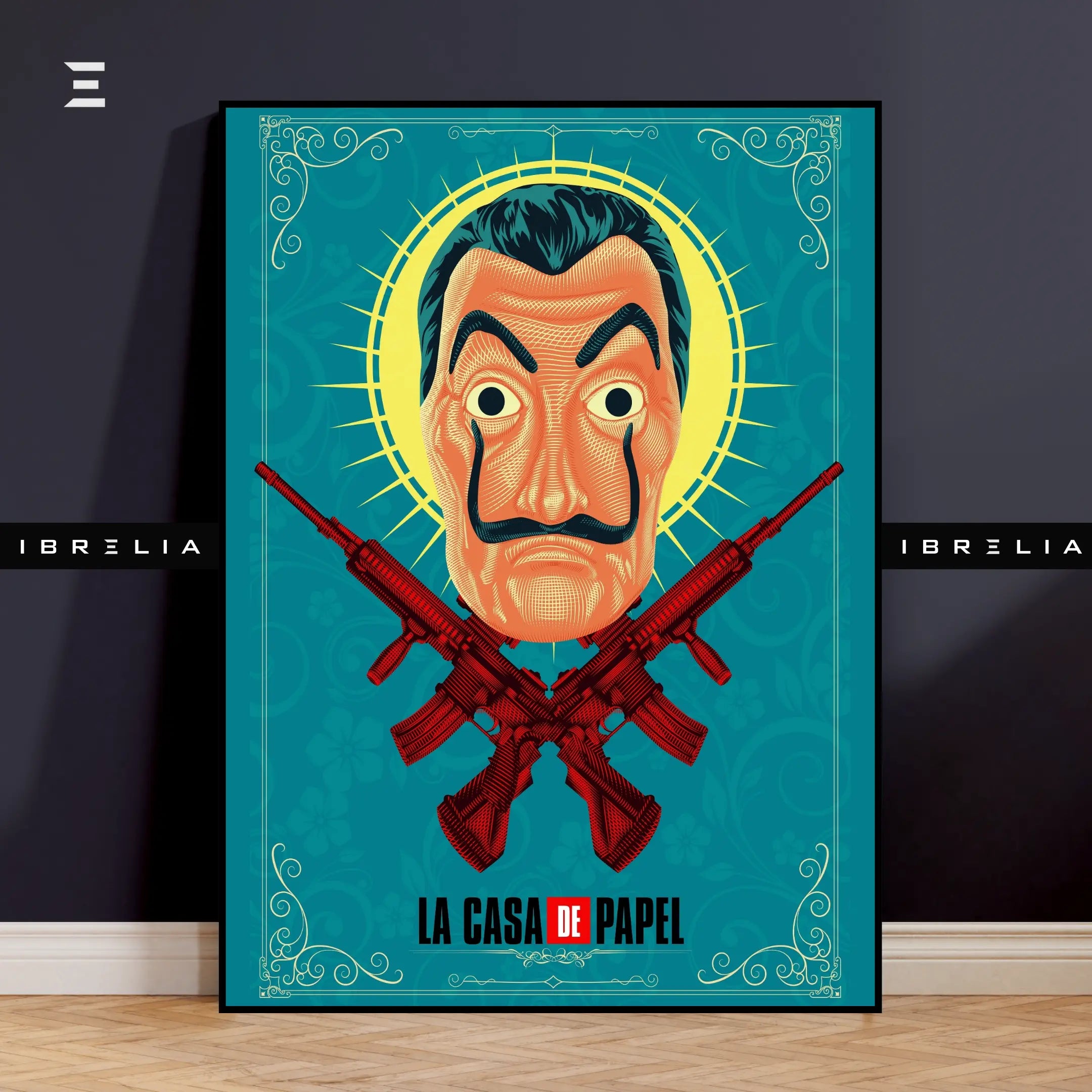 La Casa De Papel Salvador Dalí Mask Resin Wall Art – Money Heist Edition | IBRELIA IBRELIA