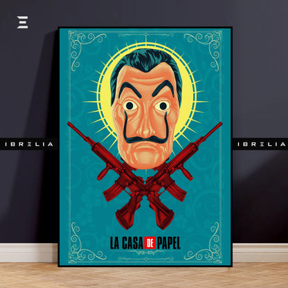 La Casa De Papel Salvador Dalí Mask Resin Wall Art – Money Heist Edition | IBRELIA IBRELIA