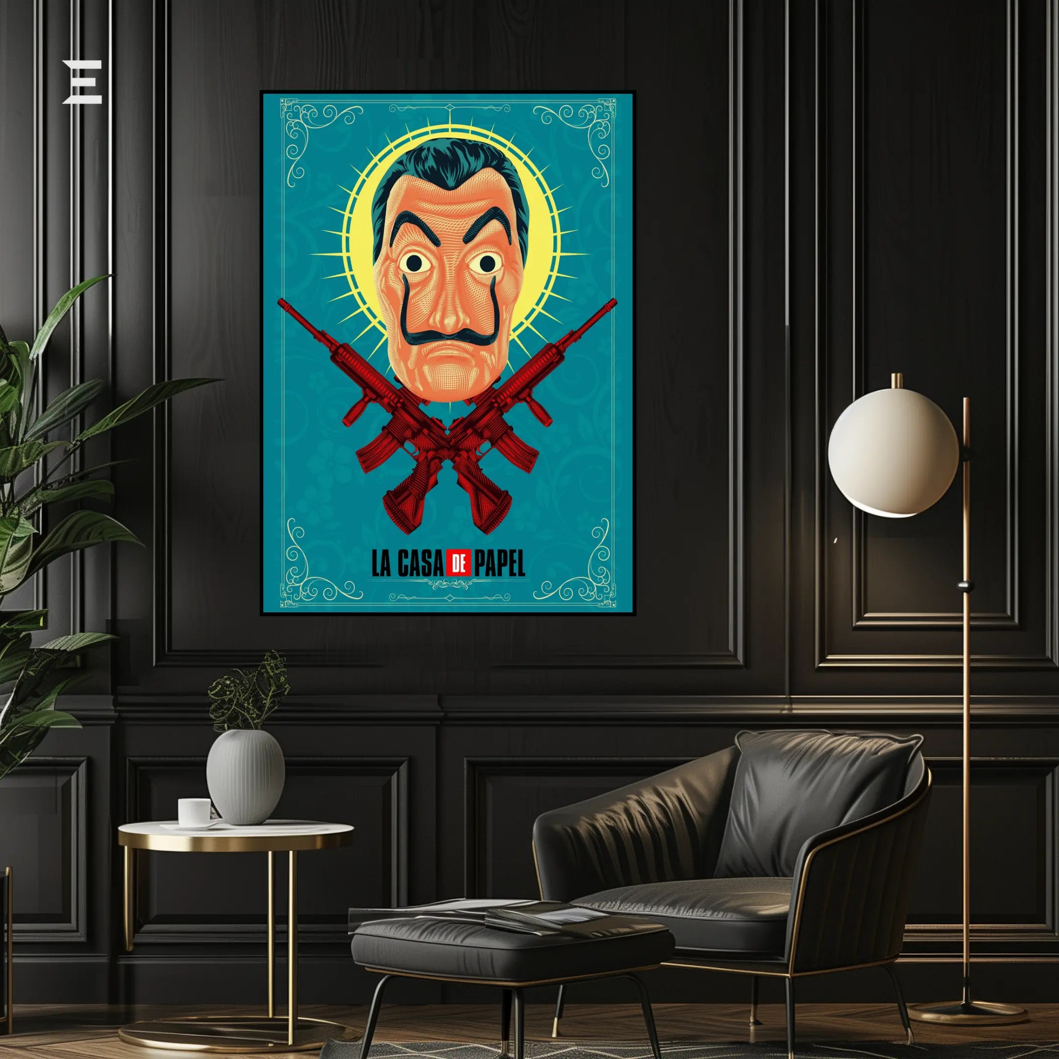 La Casa De Papel Salvador Dalí Mask Resin Wall Art – Money Heist Edition | IBRELIA IBRELIA