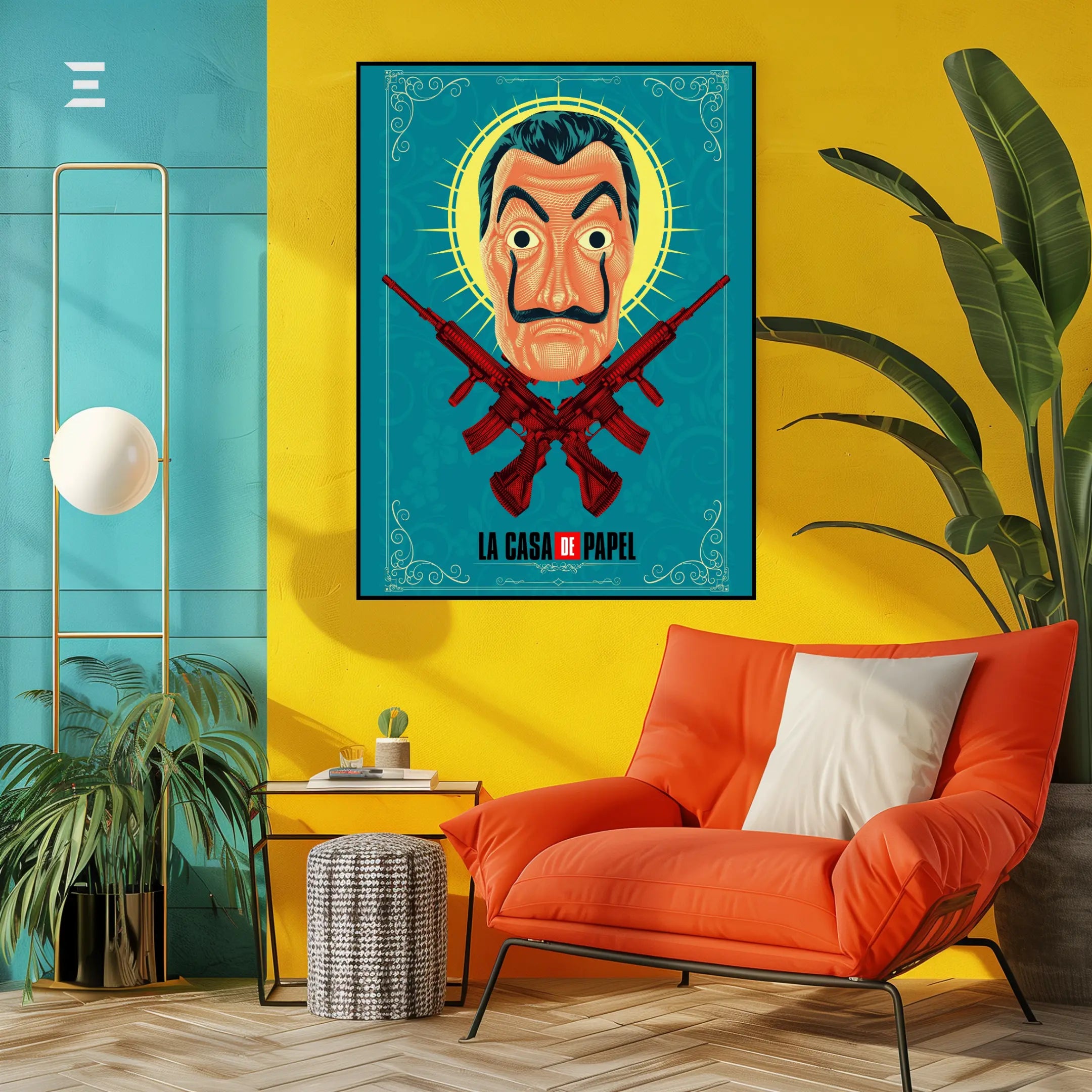 La Casa De Papel Salvador Dalí Mask Resin Wall Art – Money Heist Edition | IBRELIA IBRELIA