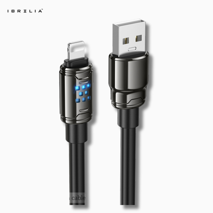 HOCO U143 Joy Ultra-Thick 2.4A Zinc Alloy Charging Data Cable for iPhone | IBRELIA™