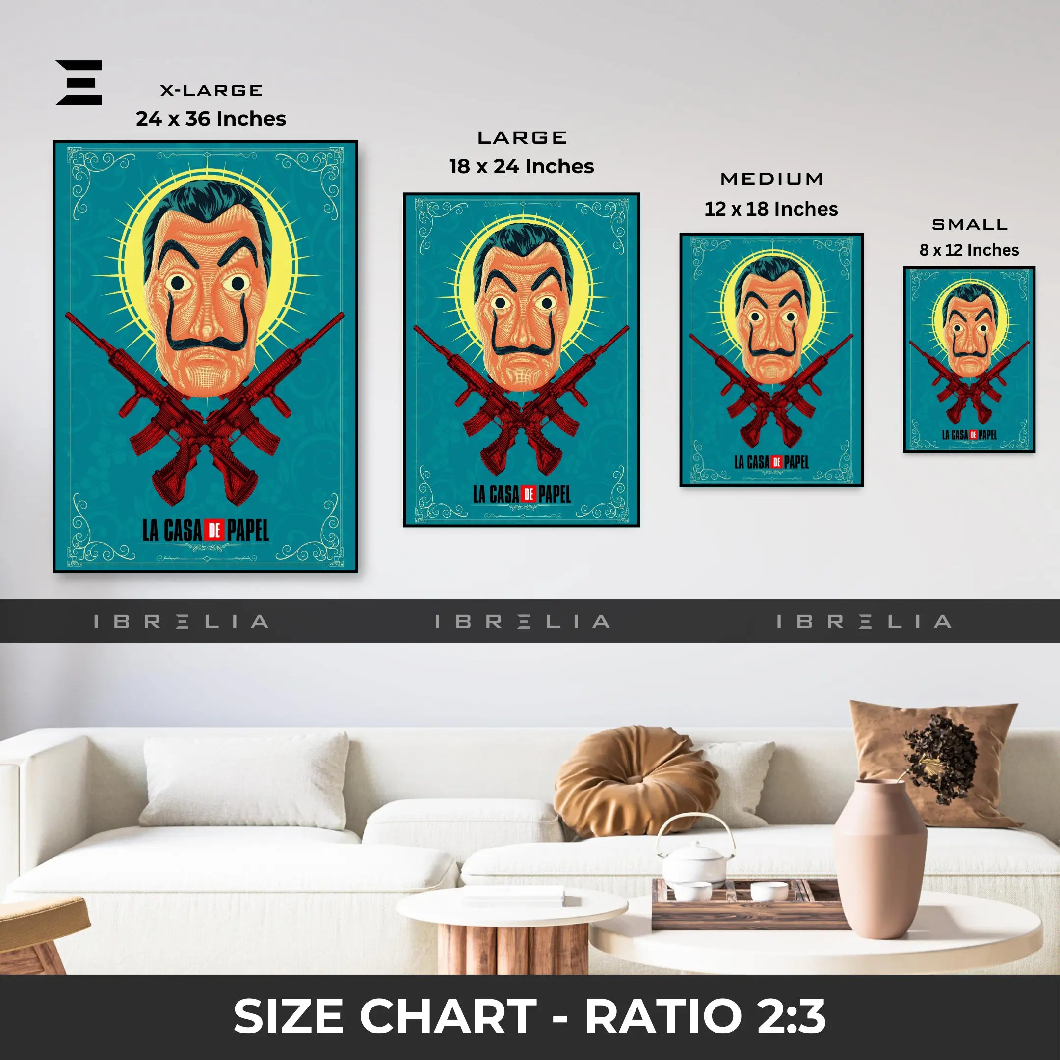 La Casa De Papel Salvador Dalí Mask Resin Wall Art – Money Heist Edition | IBRELIA IBRELIA
