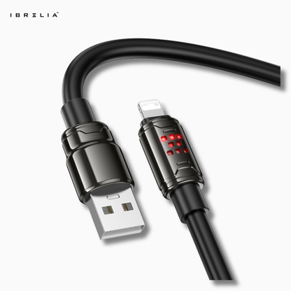 HOCO U143 Joy Ultra-Thick 2.4A Zinc Alloy Charging Data Cable for iPhone | IBRELIA™