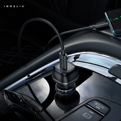 HOCO Z58 Rank Single Port PD30W Car Charger – Ultra-Fast USB-C 30W Output | IBRELIA™