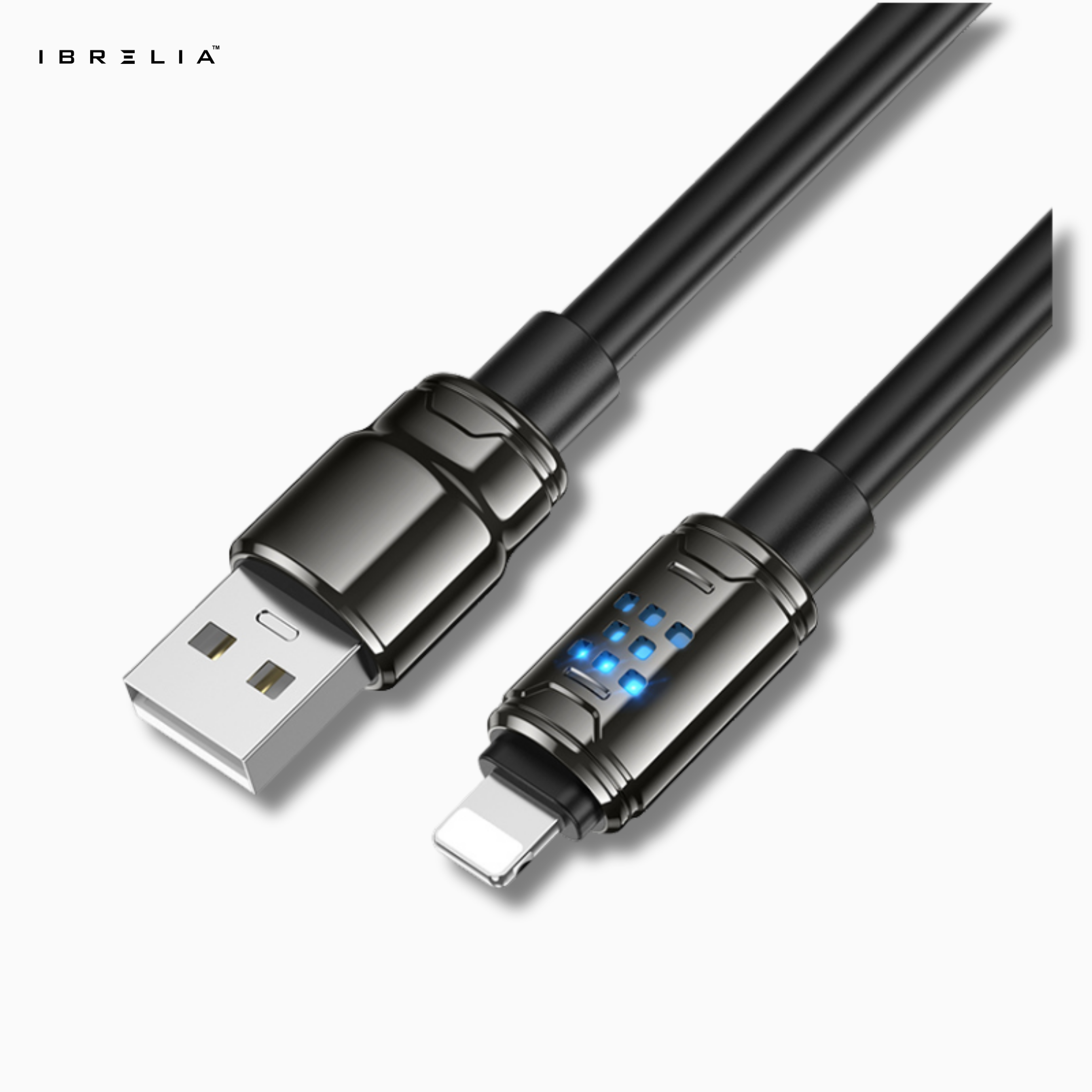 HOCO U143 Joy Ultra-Thick 2.4A Zinc Alloy Charging Data Cable for iPhone | IBRELIA™