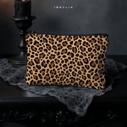 Leopard Print Aesthetic Makeup & Pencil Pouch – Luxury Animal Pattern Organizer – IBRELIA™