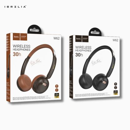 HOCO W62 Wireless Headphones – Ultra-Lightweight 30h Playtime | IBRELIA™