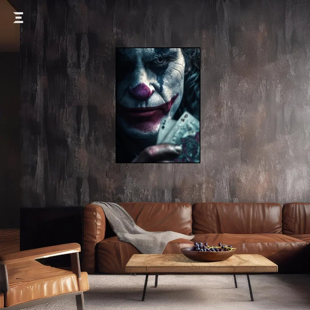 Premium Resin Coated Wall Art – Joker Dark Knight Portrait | IBRELIA Pakistan IBRELIA