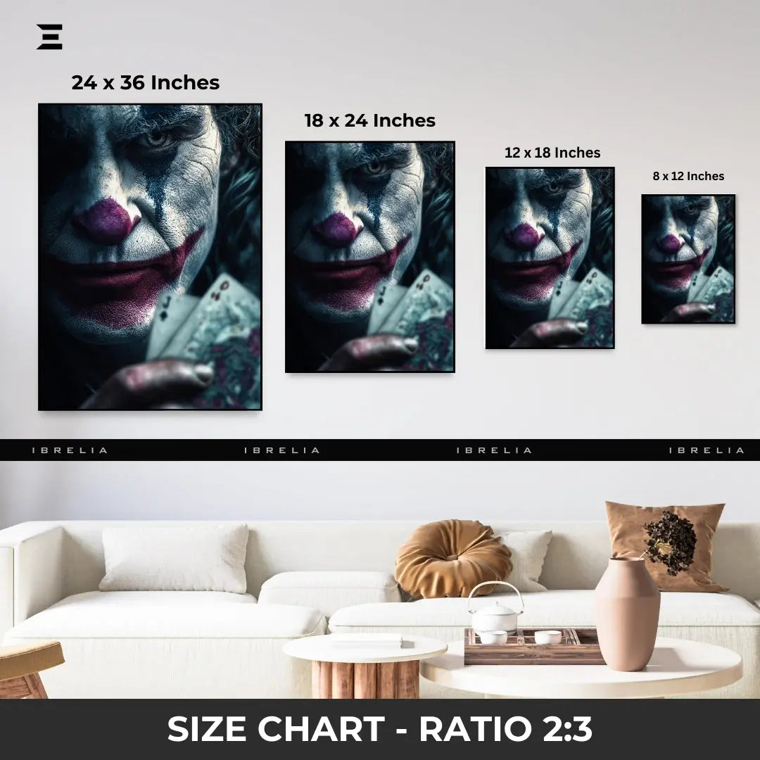 Premium Resin Coated Wall Art – Joker Dark Knight Portrait | IBRELIA Pakistan IBRELIA