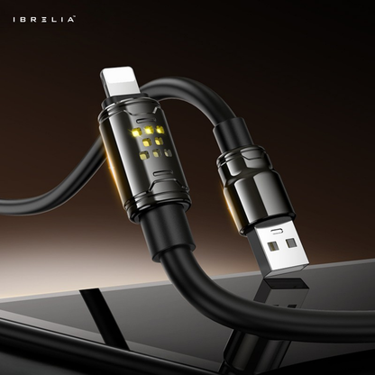 HOCO U143 Joy Ultra-Thick 2.4A Zinc Alloy Charging Data Cable for iPhone | IBRELIA™