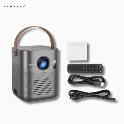 HOCO DT4 Smart Full Auto-Focus Projector (720P Android Version) | 190 ANSI | Auto Keystone | WiFi 2.4/5G | IBRELIA™