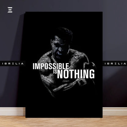 Muhammad Ali Resin Wall Art – Impossible Is Nothing Edition | IBRELIA IBRELIA