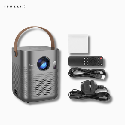 HOCO DT4 Smart Full Auto-Focus Projector (720P Android Version) | 190 ANSI | Auto Keystone | WiFi 2.4/5G | IBRELIA™