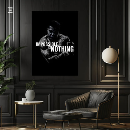 Muhammad Ali Resin Wall Art – Impossible Is Nothing Edition | IBRELIA IBRELIA