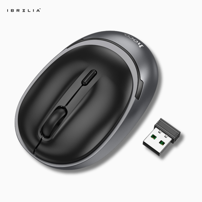 HOCO GM34 Wireless Business Mouse – Black / Grey | IBRELIA™