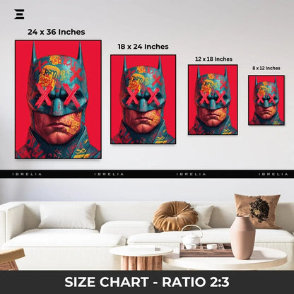 Graffiti Batman Resin Wall Art – Pop Culture Superhero Collectible | IBRELIA Pakistan IBRELIA