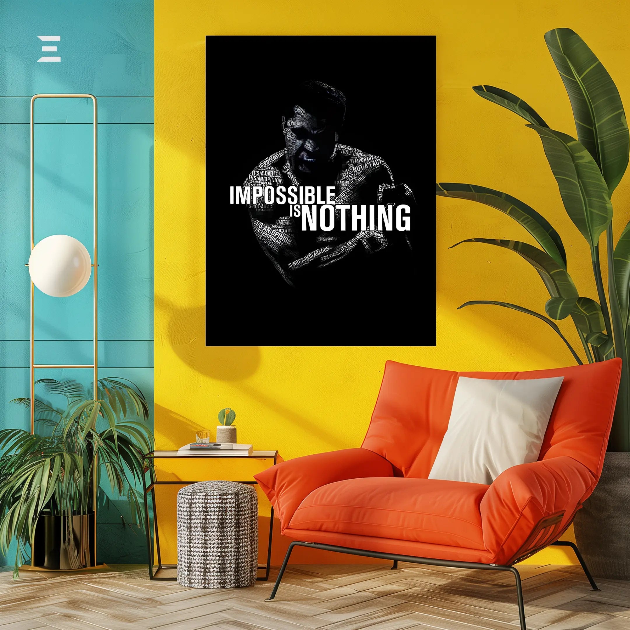 Muhammad Ali Resin Wall Art – Impossible Is Nothing Edition | IBRELIA IBRELIA