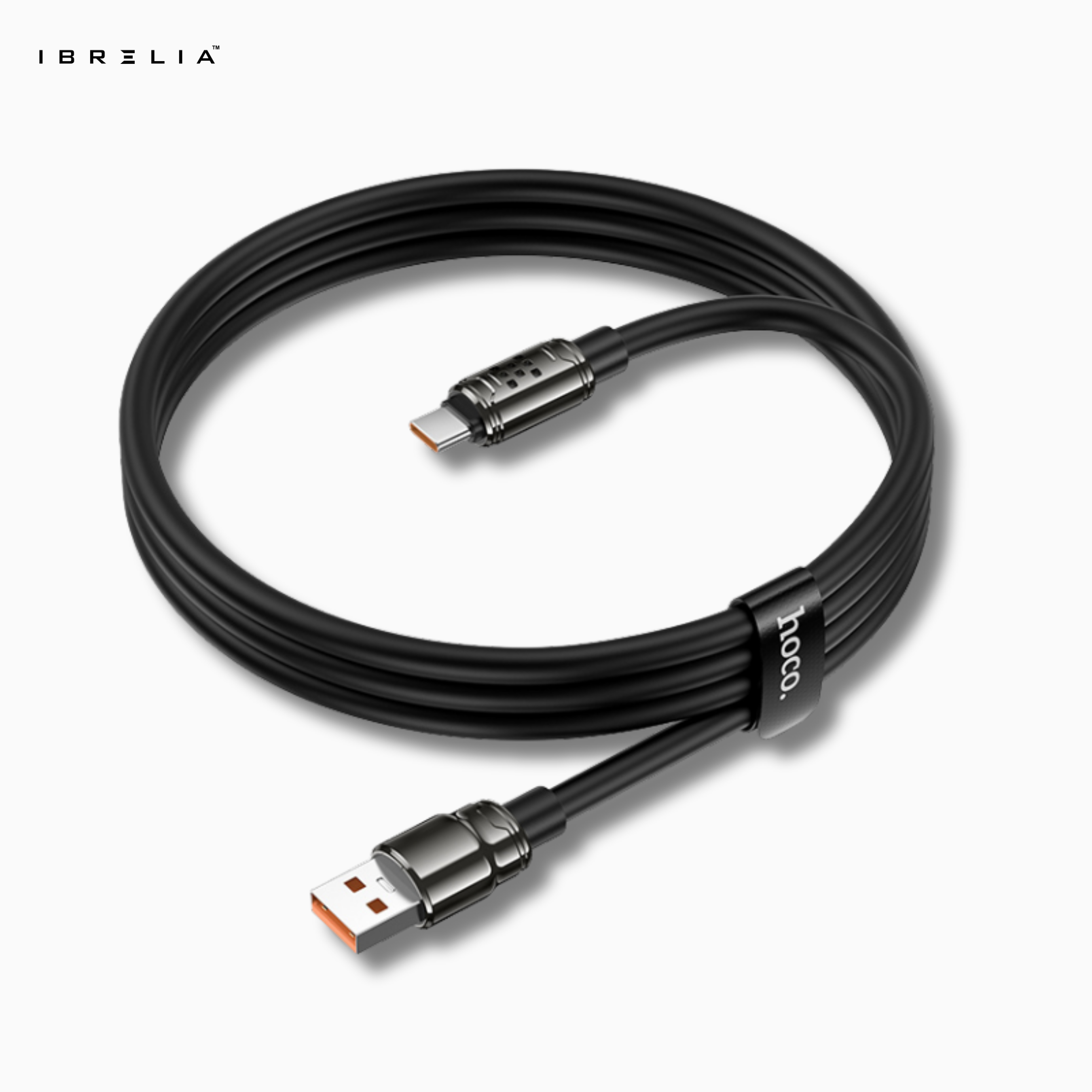 HOCO U143 Joy 5A Ultra-Thick Zinc Alloy Fast Charging Cable (Type-C) | IBRELIA™