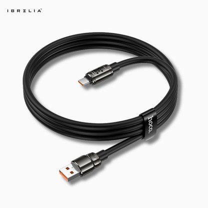HOCO U143 Joy 5A Ultra-Thick Zinc Alloy Fast Charging Cable (Type-C) | IBRELIA™